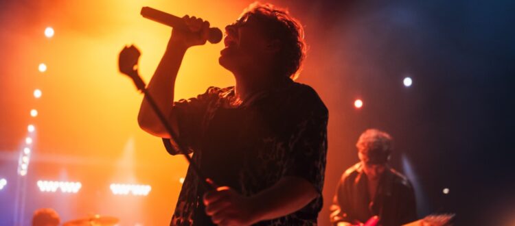 A band playing on stage.
