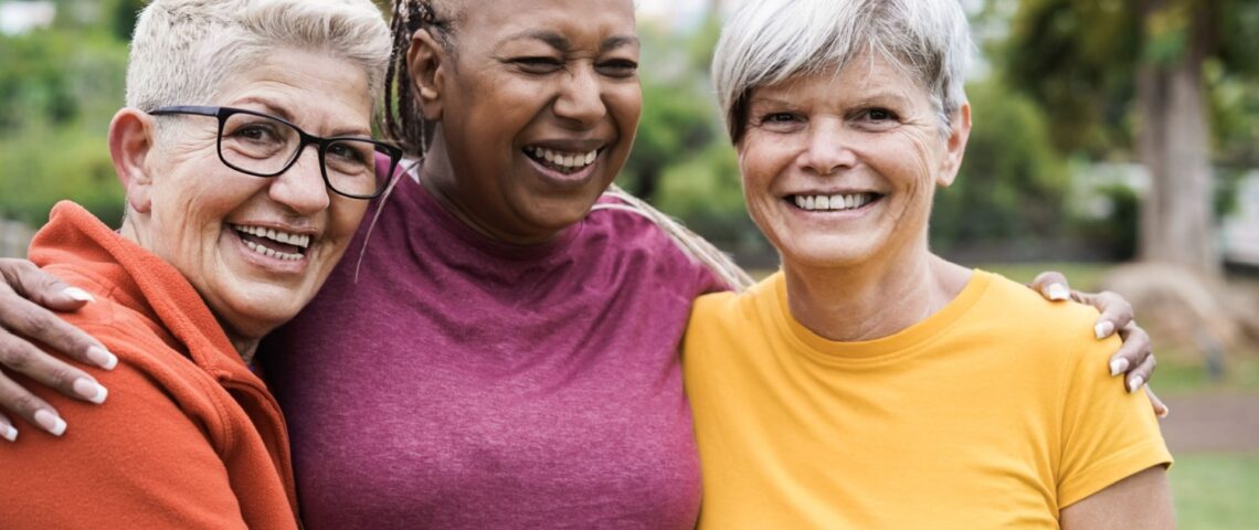 A group of women smiling.